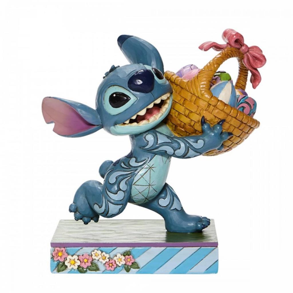 DISNEY TRADITIONS - Stitch avec œuf de Pâques 14.5x9.5x14cm