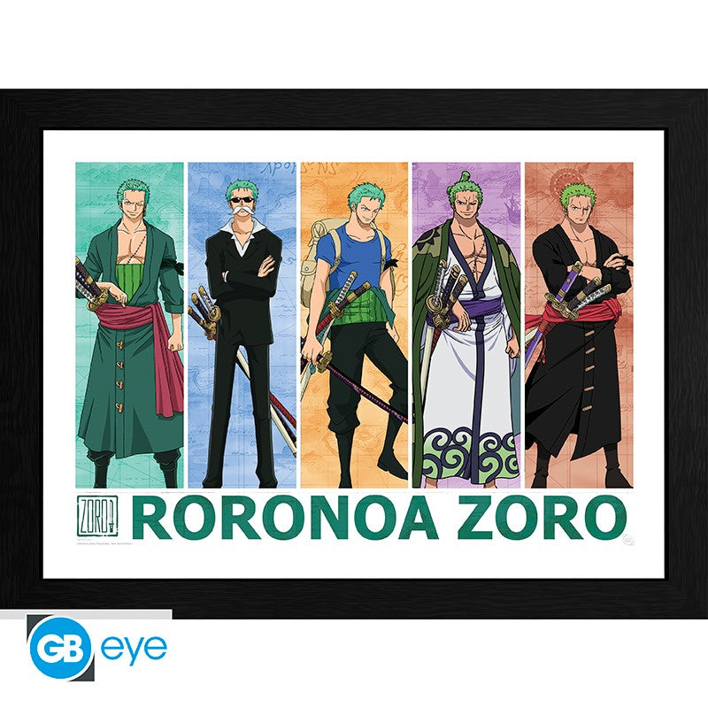 ONE PIECE - Tirage encadré  30,5 x 40,6cm - Zoro
