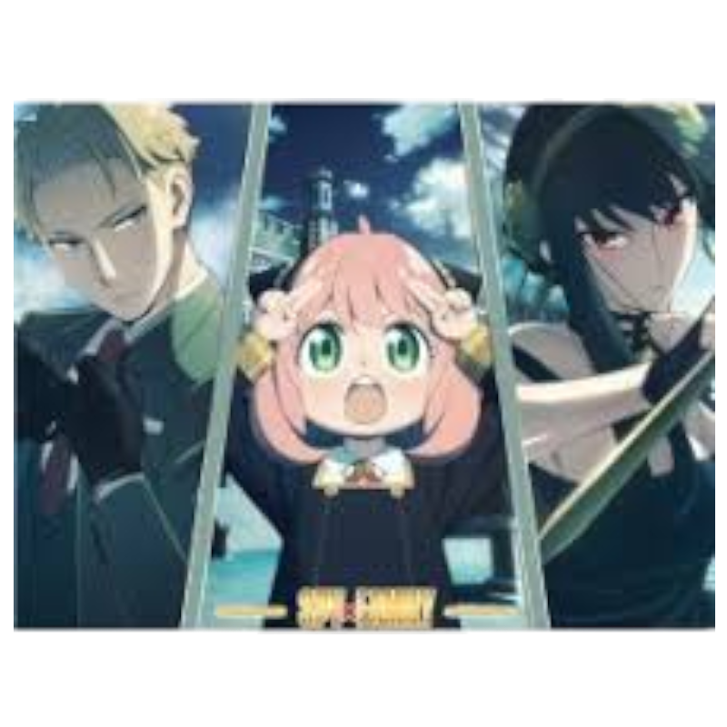 SPY X FAMILY - Golden Poster 30x40cm - Loid, Yor & Anya