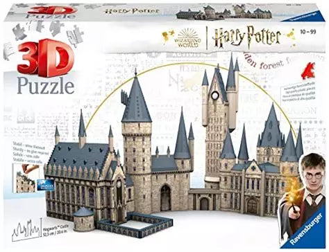 HARRY POTTER - Puzzle 3D 1000pcs -Poudlard Grande Salle + Tour astronomie