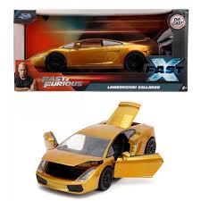 FAST & FURIOUS - Voiture modèle réduit 1:24 - Lamborghini Gallardo dorée