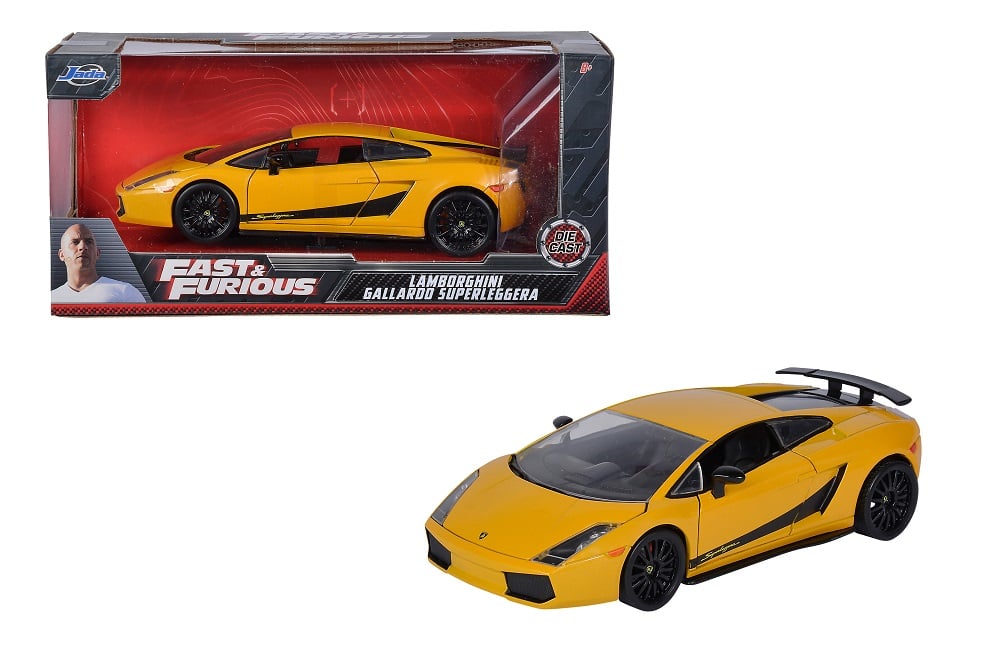 FAST & FURIOUS - Voiture modèle réduit 1:24 - Lamborghini Gallardo jaune