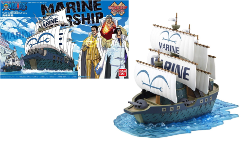 ONE PIECE - Maquette - Bateau de la Marine - 15cm