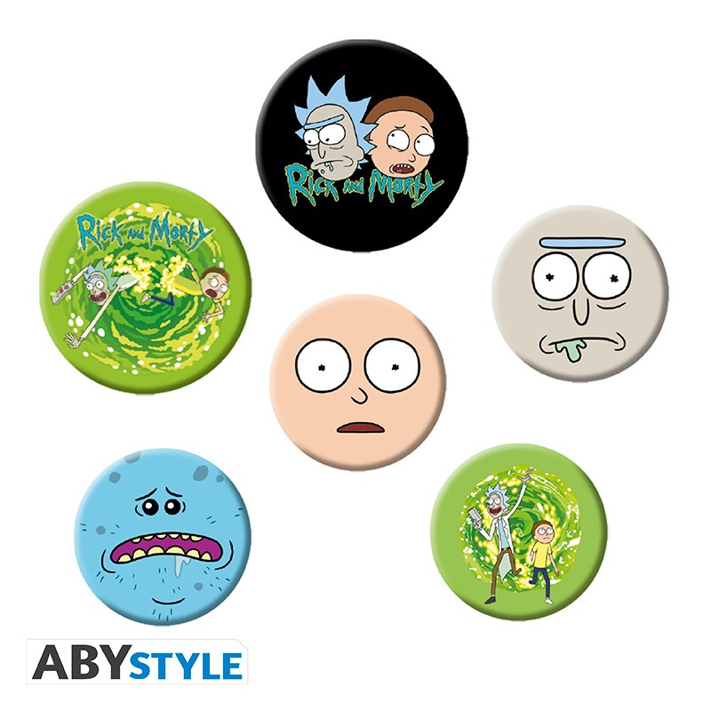 RICK & MORTY - Pack de badges