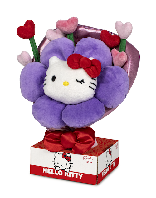 HELLO KITTY - Peluche 30cm - Bouquet de Fleurs
