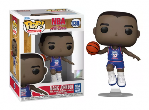 NBA Legends - Figurine POP N° 138 - Magic Johnson (Blue All star uni 1991)