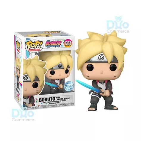 BORUTO - Figurine POP Animation N° 1383 - Boruto avec Epée de Chakra avec Chase