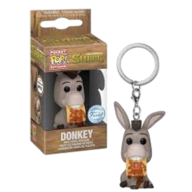 SHREK 30EME ANNIVERSAIRE - Porte-clé Pocket POP - L'Ane