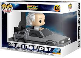 RETOUR VERS LE FUTUR - Figurine POP Ride DLX N° 133 - Doc avec Time Machine