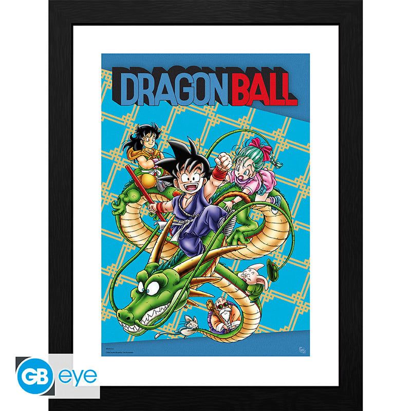 DRAGON BALL - Cadre Tableau Tirage encadré 30 x 40 cm - Goku