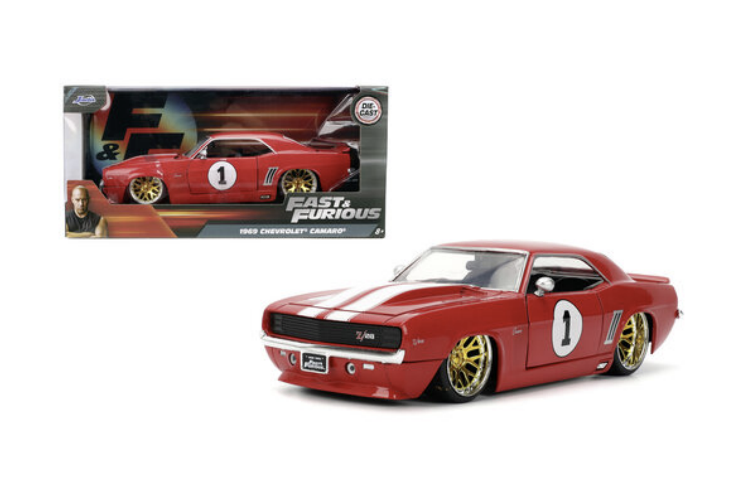 FAST & FURIOUS - Voiture modèle réduit 1:24 - Chevrolet Camaro 1969