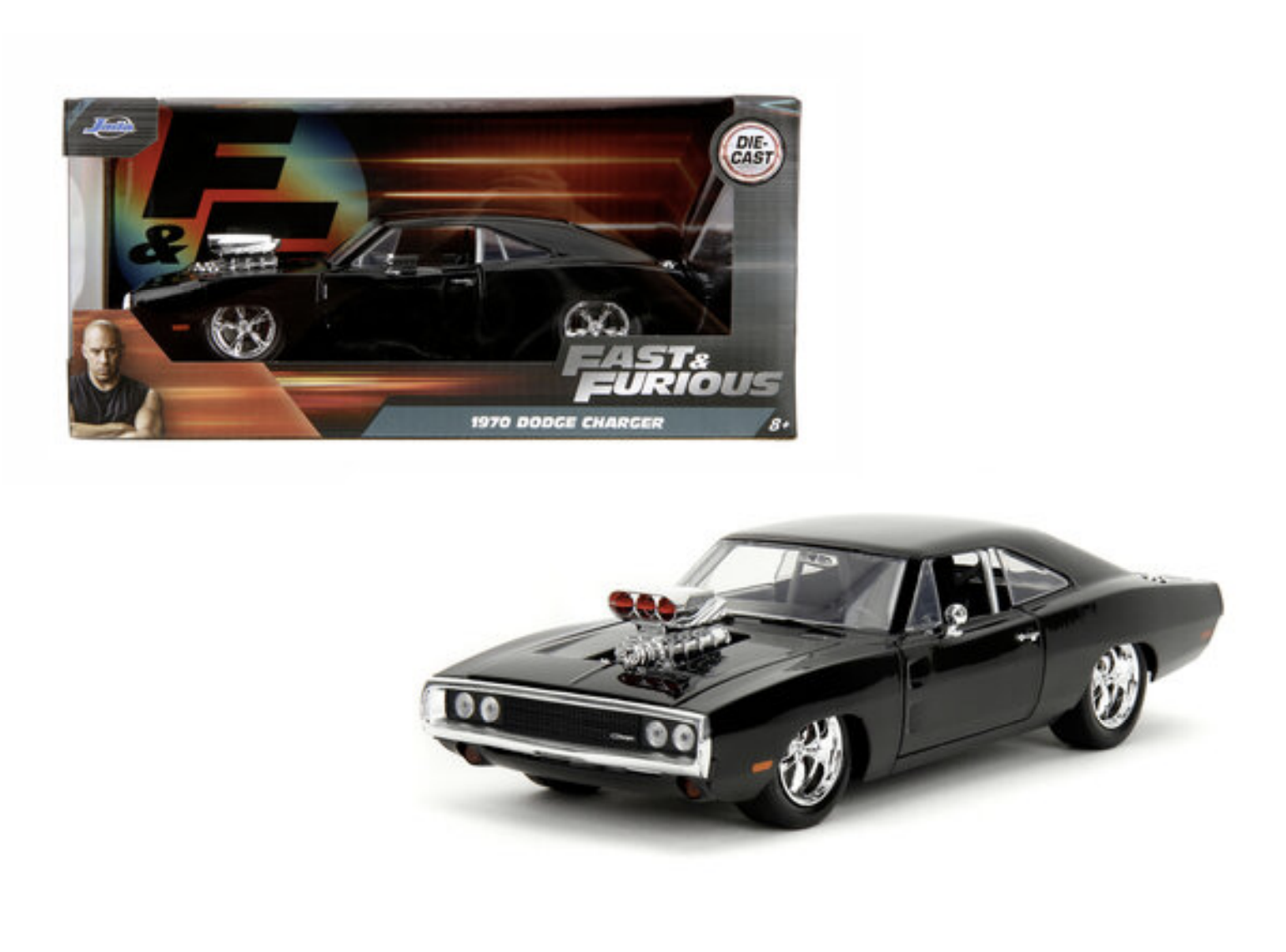 FAST & FURIOUS - Voiture modèle réduit 1:24 - Dodge Charger 1970