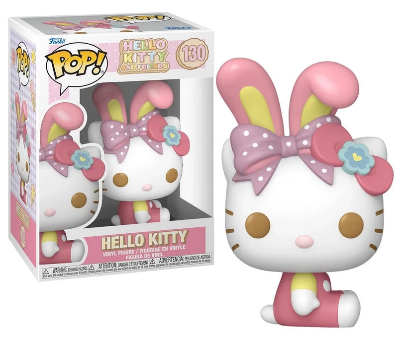 HELLO KITTY - figurinePOP Sanrio N°130 - Hello Kitty avec oreille lapin