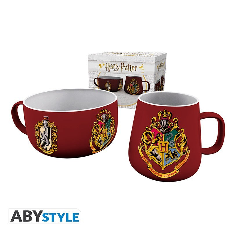 HARRY POTTER  - Set petit déjeuner Mug et bol - Poudlard