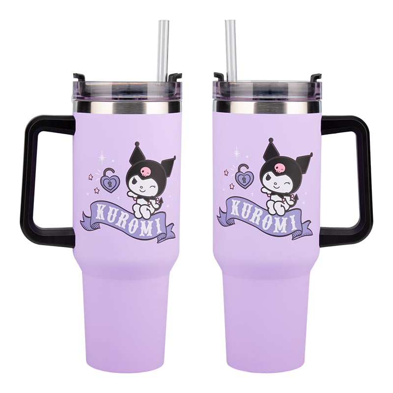 KUROMI - Mug de Voyage XL 900ml avec paille