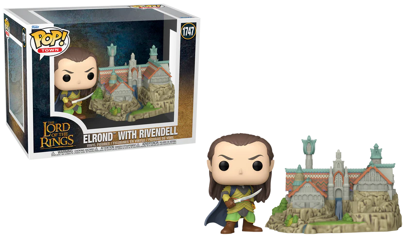LE SEIGNEUR DES ANNEAUX - Figurine POP TOWN N° 1747 - Elrond & Fondcombe