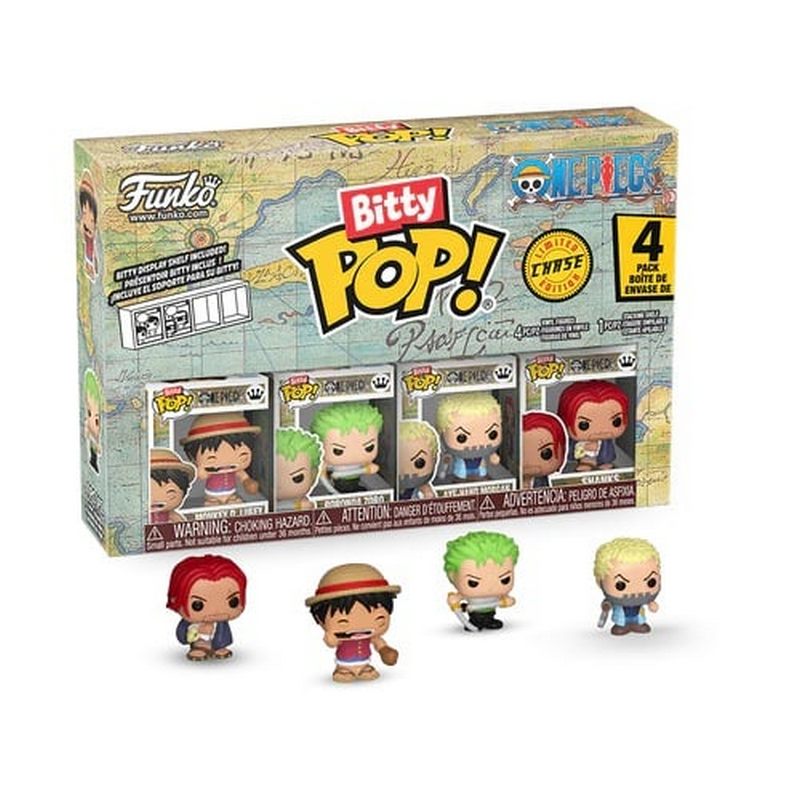 ONE PIECE -  Figurine Bitty Pop 4 Pack 2.5 cm - Luffy