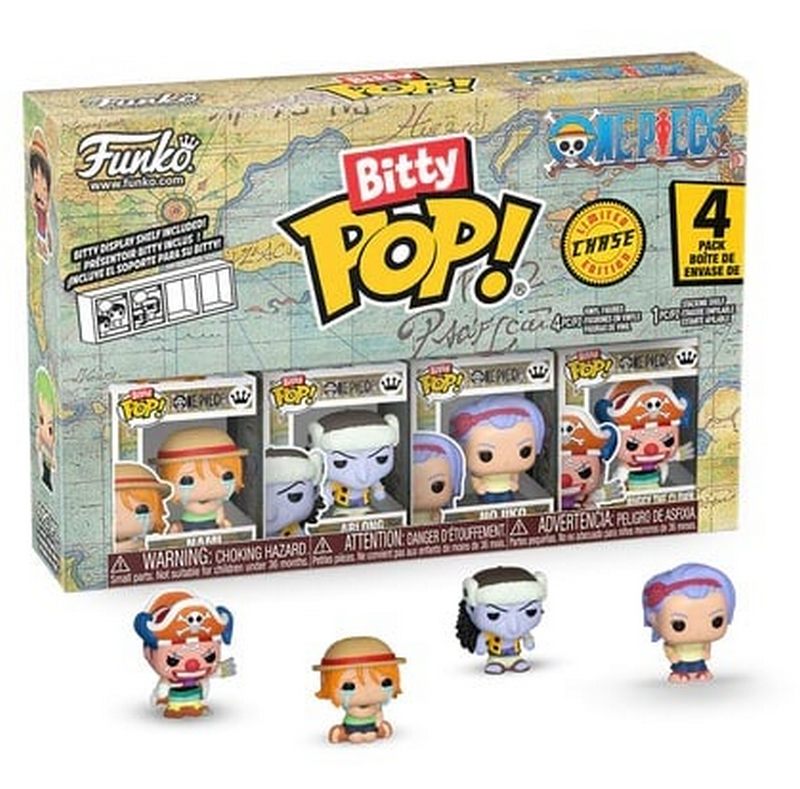 ONE PIECE - Figurine Bitty Pop 4 Pack 2.5cm - Nami