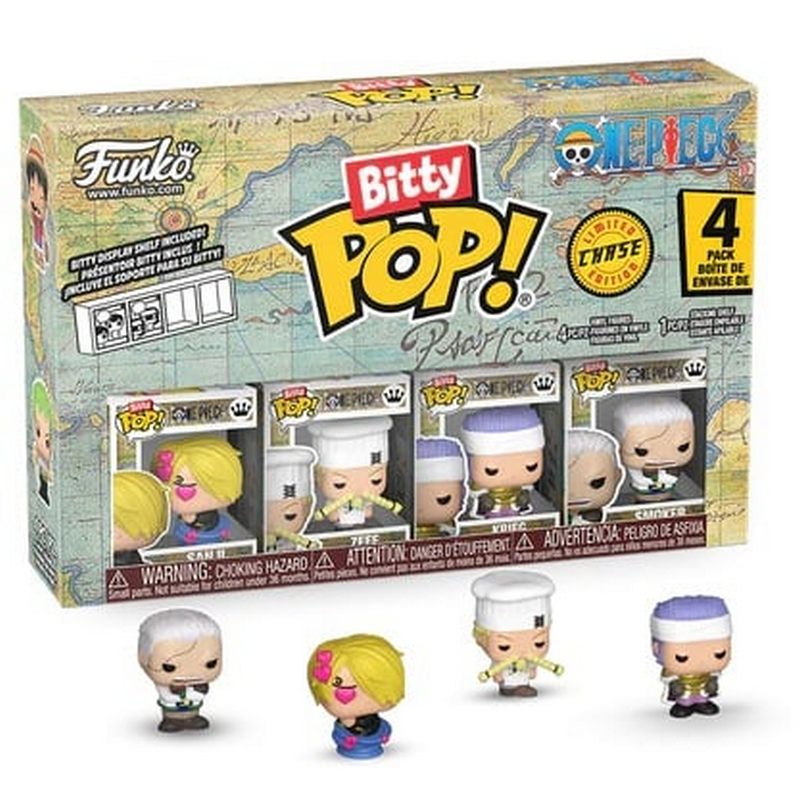 ONE PIECE - Figurine Bitty Pop 4 Pack 2.5cm - Sanji