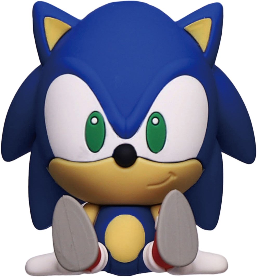 SONIC - Aimant à collectionner en mousse 3D - Sonic assis