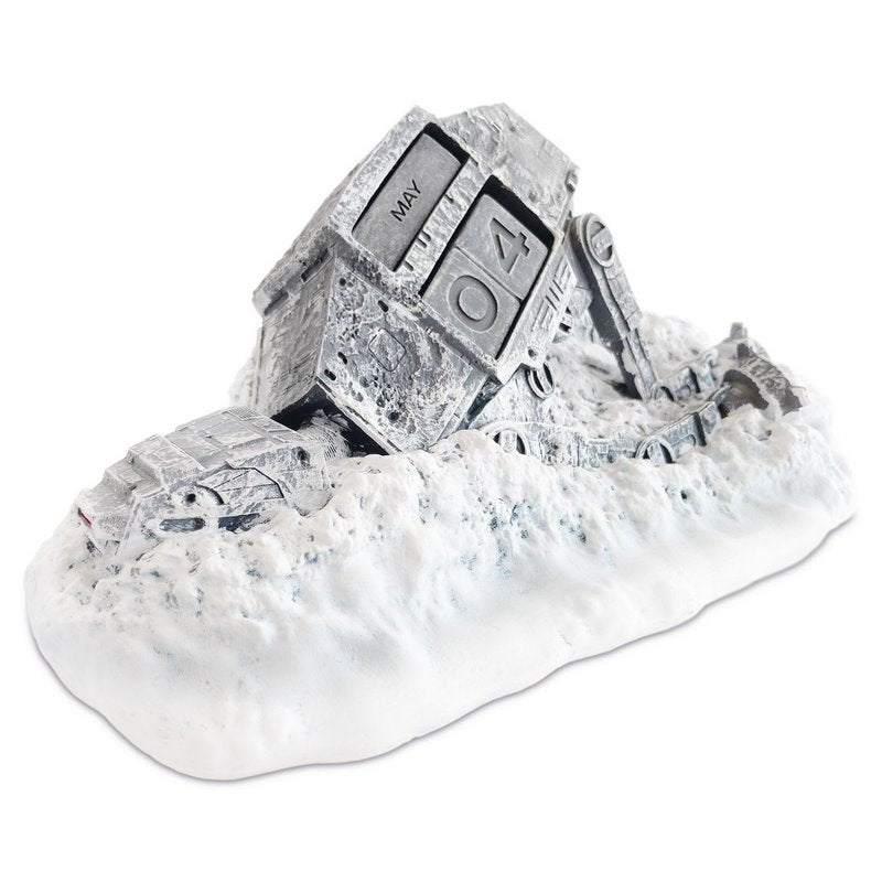 STAR WARS - Statuette Calendrier Perpétuel 3D en Résine - AT AT