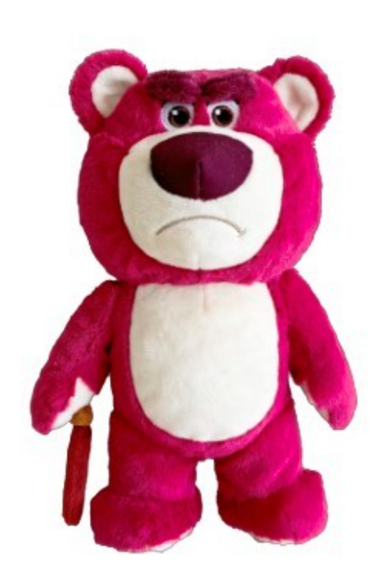 TOY STORY - Peluche 25 cm - Lotso avec canne