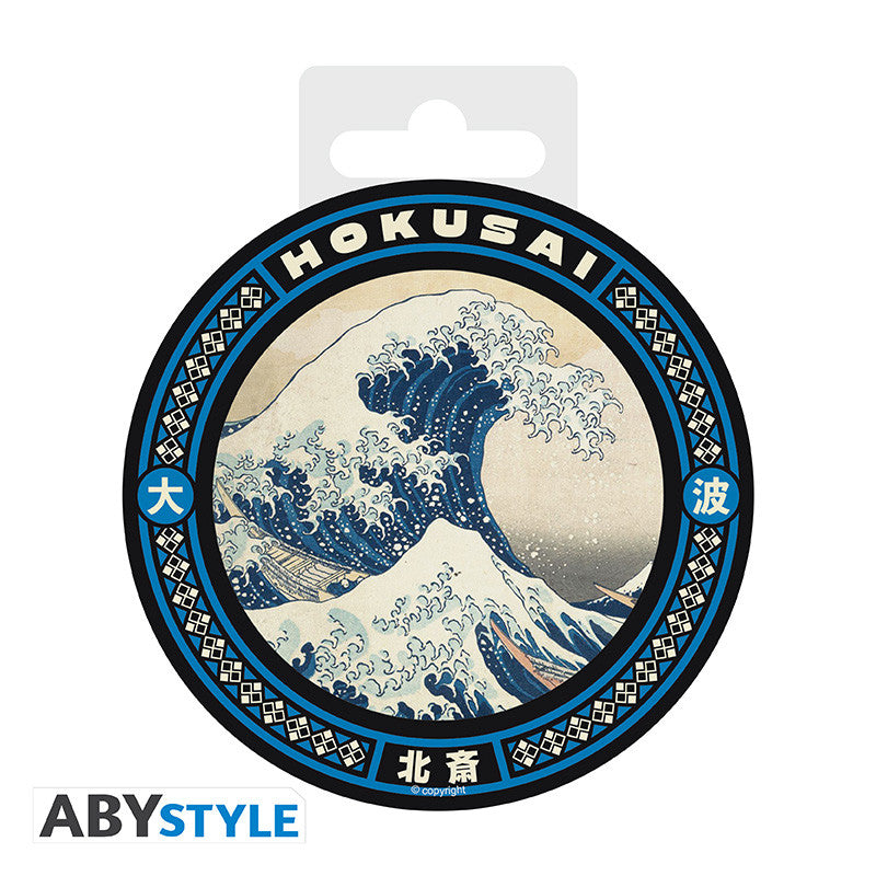 HOKUSAI - Sous verre de 10 cm de diamètre- Hokusai