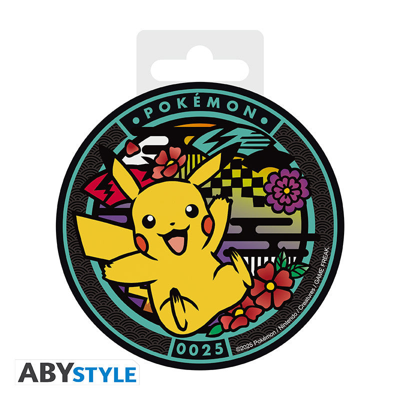 POKEMON - Sous verre de 10 cm de diamètre - Pikachu