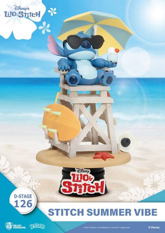 DISNEY - diorama PVC D-Stage Summer Vibe 16 cm - Stitch