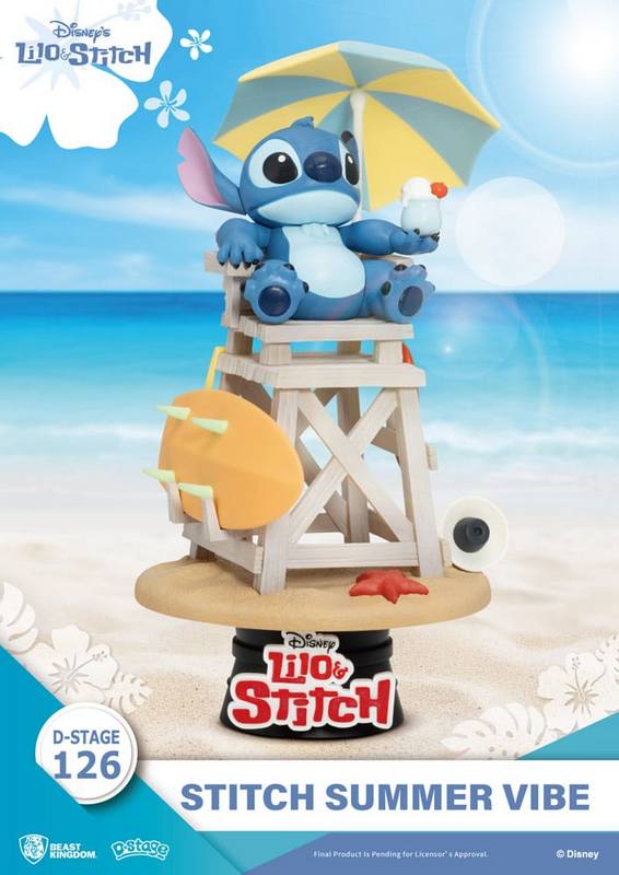 DISNEY - diorama PVC D-Stage Summer Vibe 16 cm - Stitch