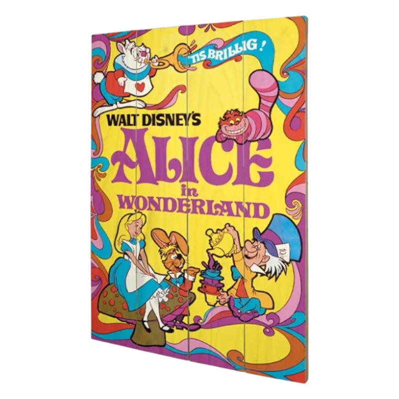 ALICE AU PAYS DES MERVEILLES - Impression PVC 40x59cm - 1974