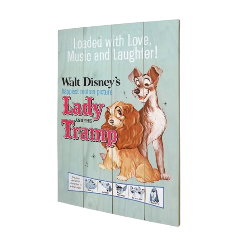 DISNEY - Impression PVC 40x59cm - La belle et le clochard