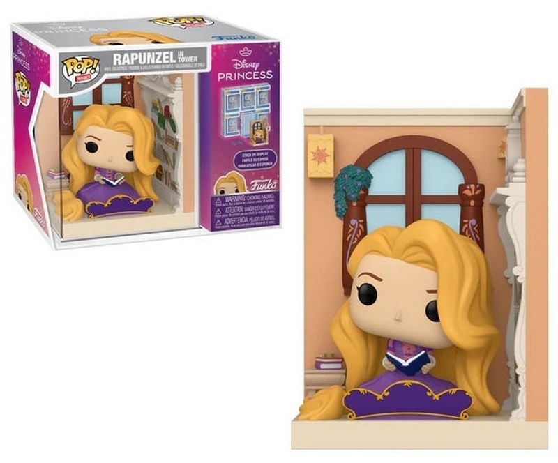 RAIPONCE - Figurine POP Nooks serre livre - Raiponce dans sa tour