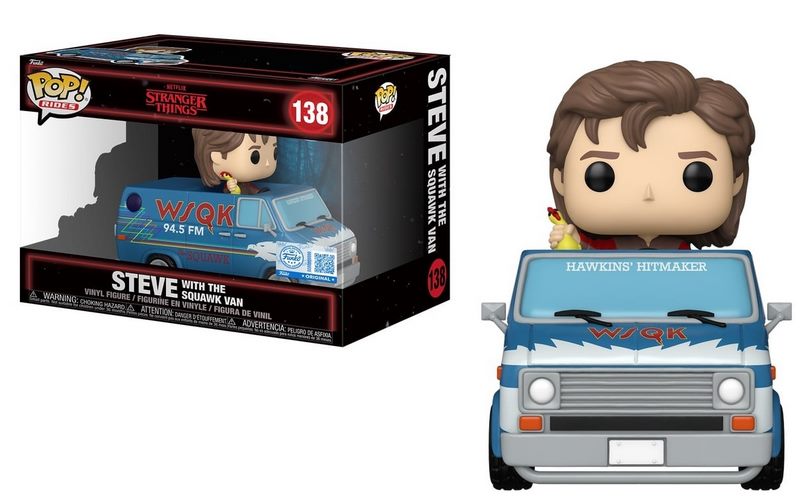 STRANGER THINGS - Figurine POP Ride DLX N° 138 - Steve with Squawk van