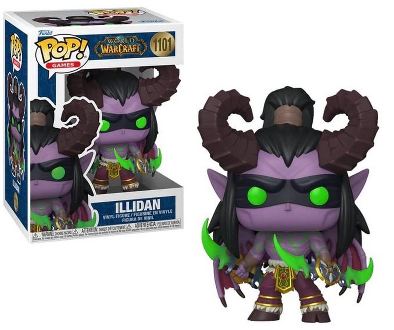 WORLD OF WARCRAFT - Figurine POP Games N° 1101 - Illidan avec Chase
