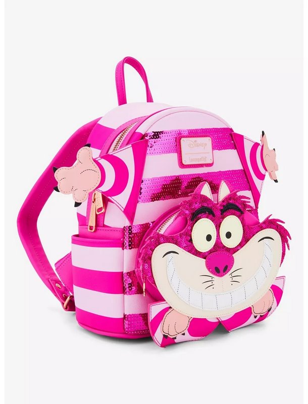 DISNEY -  Mini Sac à Dos LoungeFly - Cheshire Cat