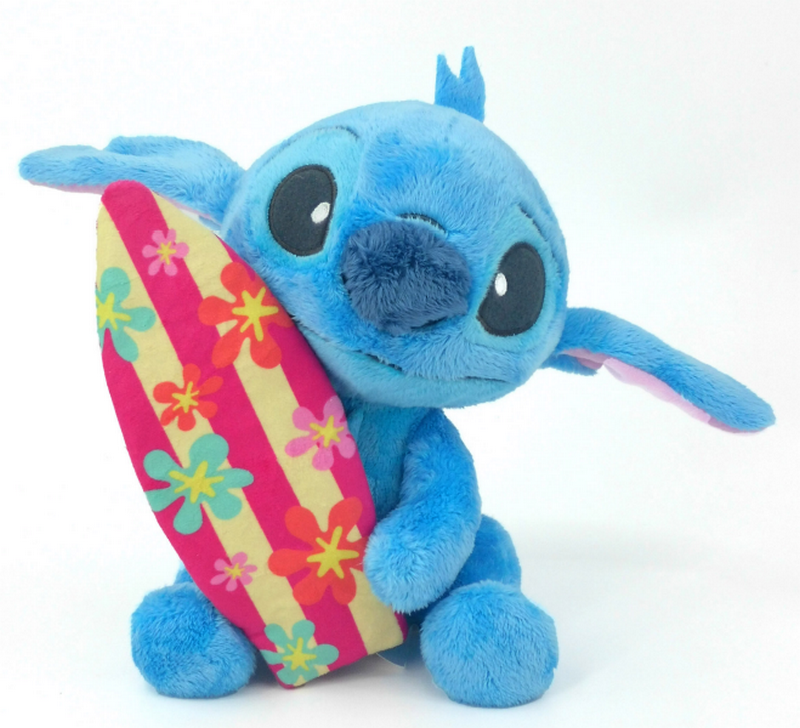 LILO & STITCH - Peluche 25 cm - Stitch avec Planche de Surf