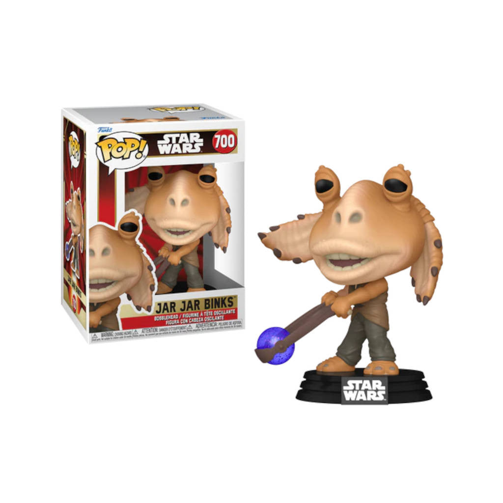 STAR WARS 1 - Figurine POP Star Wars N° 700 - Jar Jar Binks avec Boule Booma